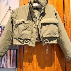Olive Green Bomber Jacket